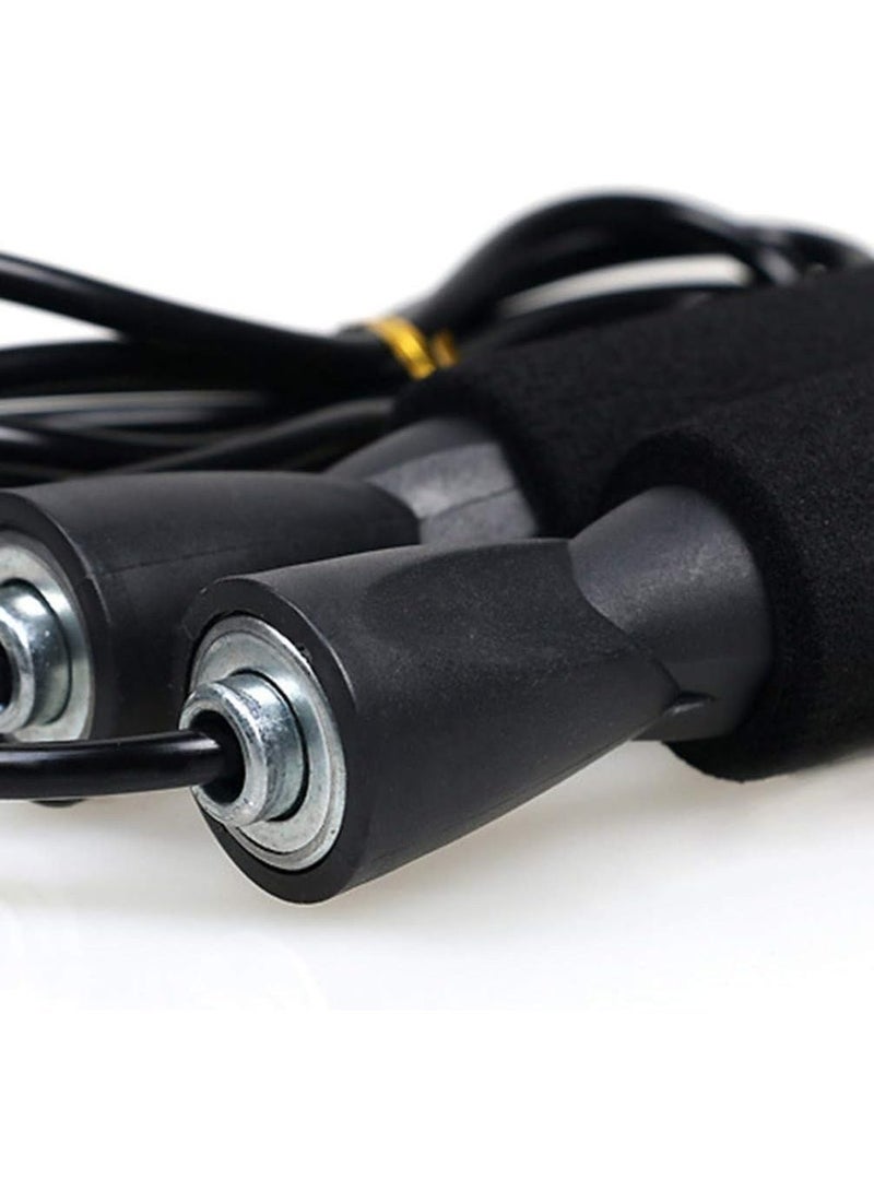 حبل قفز رياضي احترافي بمقابض فوم مريحة ومحامل كروية (رولمان بلي) لسرعة فائقة - قابل للتعديل ومناسب لتمارين الكارديو واللياقة البدنية وحرق الدهون للرجال والنساء - متعدد الألوان - Image 5